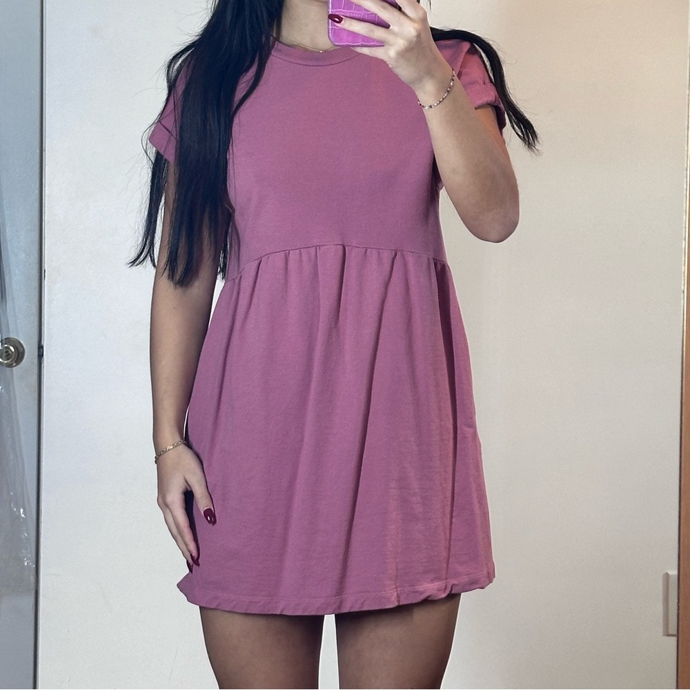 Wild Fable Pink T-Shirt Dress XS